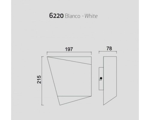 Настенный светильник Asimetric 6220 Mantra Настенный светильник Asimetric 6220 Mantra