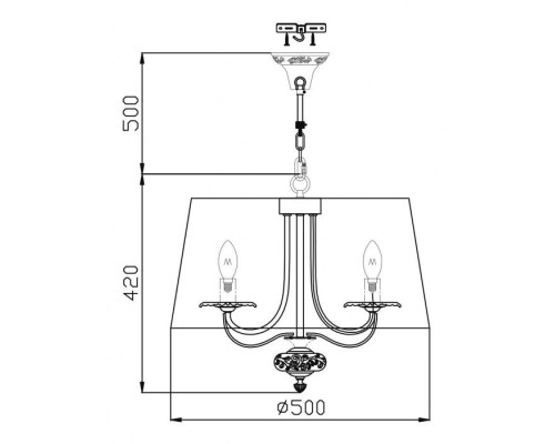 Подвесная люстра Olivia ARM325-55-W Maytoni Подвесная люстра Olivia ARM325-55-W Maytoni