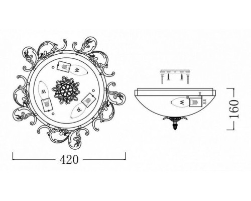 Потолочный светильник Speria C900-CL-03-W Maytoni Потолочный светильник Speria C900-CL-03-W Maytoni