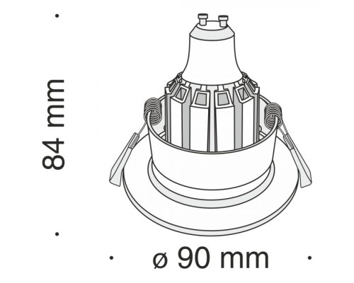 Точечный светильник Barret DL041-01B Maytoni Точечный светильник Barret DL041-01B Maytoni