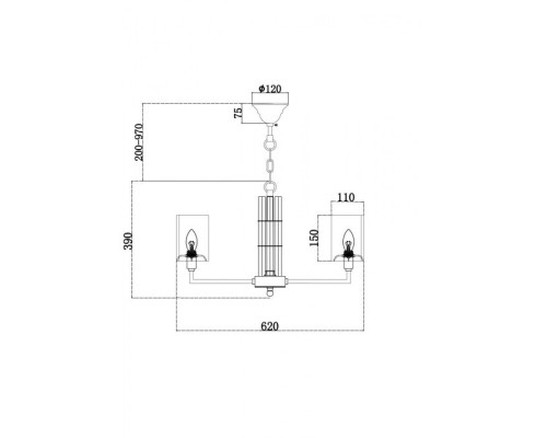 Подвесная люстра Metropolitan H015PL-06G Maytoni Подвесная люстра Metropolitan H015PL-06G Maytoni