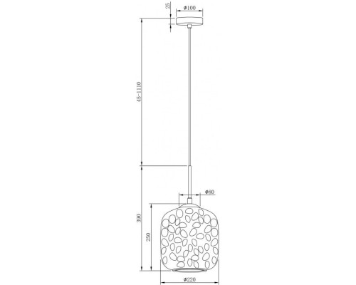 Подвесной светильник Dolce MOD001PL-01BS Maytoni Подвесной светильник Dolce MOD001PL-01BS Maytoni