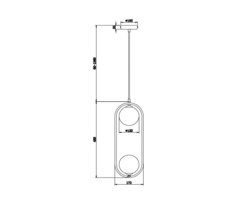 Подвесной светильник Ring MOD013PL-02B Maytoni Подвесной светильник Ring MOD013PL-02B Maytoni