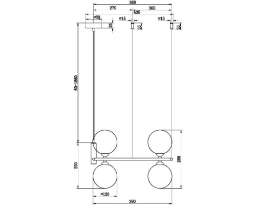 Подвесной светильник Ring MOD013PL-04BS1 Maytoni Подвесной светильник Ring MOD013PL-04BS1 Maytoni