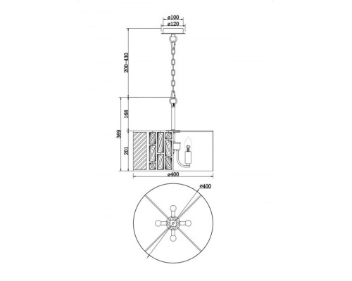Подвесная люстра Mercurio MOD028PL-04CH Maytoni Подвесная люстра Mercurio MOD028PL-04CH Maytoni