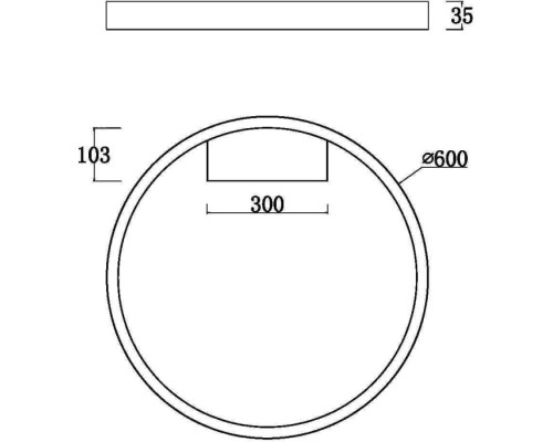 Потолочный светильник Rim MOD058CL-L35W3K Maytoni Потолочный светильник Rim MOD058CL-L35W3K Maytoni