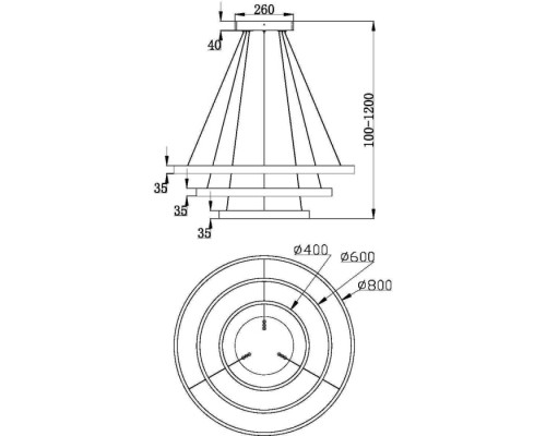 Подвесной светильник Rim MOD058PL-L100B3K Maytoni Подвесной светильник Rim MOD058PL-L100B3K Maytoni