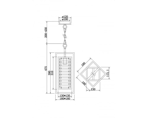 Подвесной светильник Tening MOD060PL-01G Maytoni Подвесной светильник Tening MOD060PL-01G Maytoni