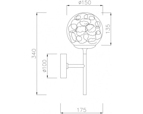 Бра Ligero MOD061WL-01BS Maytoni