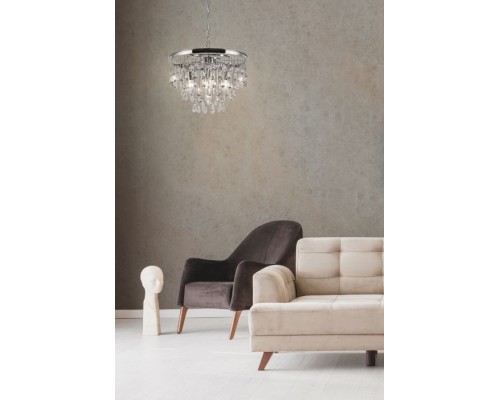 Подвесная люстра Linn MOD091PL-05CH Maytoni Подвесная люстра Linn MOD091PL-05CH Maytoni