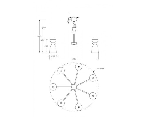 Подвесная люстра Cloches MOD113PL-07W Maytoni Подвесная люстра Cloches MOD113PL-07W Maytoni