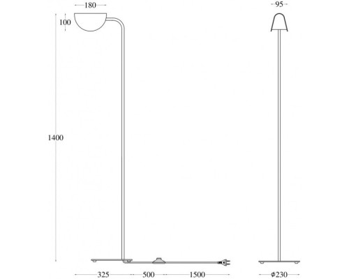 Торшер Mollis MOD126FL-01B Maytoni Торшер Mollis MOD126FL-01B Maytoni