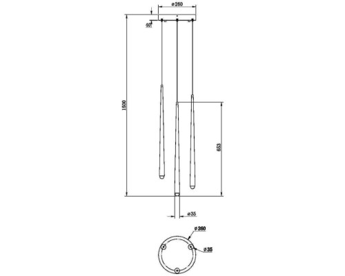 Подвесной светильник Cascade MOD132PL-L18BK Maytoni Подвесной светильник Cascade MOD132PL-L18BK Maytoni