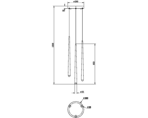 Подвесной светильник Cascade MOD132PL-L28BK1 Maytoni Подвесной светильник Cascade MOD132PL-L28BK1 Maytoni