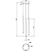 Подвесной светильник Cascade MOD132PL-L28BK1 Maytoni