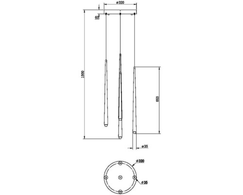Подвесной светильник Cascade MOD132PL-L30BK Maytoni Подвесной светильник Cascade MOD132PL-L30BK Maytoni
