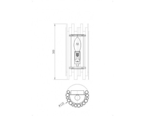 Настенный светильник Coliseo MOD136WL-01BS Maytoni