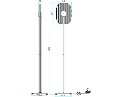 Торшер Eclipse MOD152FL-L1BK Maytoni Торшер Eclipse MOD152FL-L1BK Maytoni
