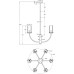 Потолочная люстра Arco MOD223PL-06BS Maytoni