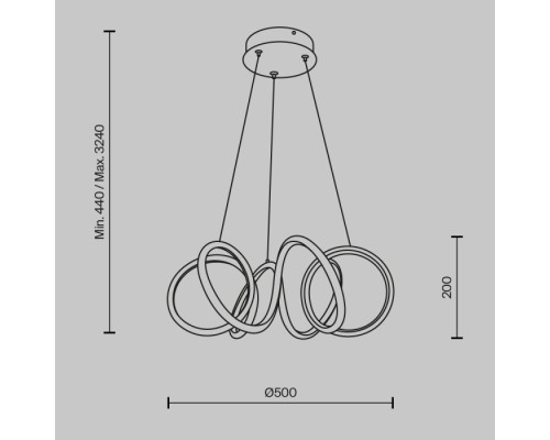 Подвесной светильник Curve MOD241PL-L60BSK Maytoni Подвесной светильник Curve MOD241PL-L60BSK Maytoni