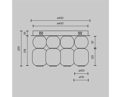 Потолочный светильник Drop MOD273CL-L60CH3K Maytoni Потолочный светильник Drop MOD273CL-L60CH3K Maytoni