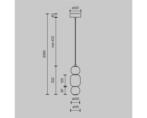 Подвесной светильник Drop MOD273PL-L16CH3K Maytoni Подвесной светильник Drop MOD273PL-L16CH3K Maytoni