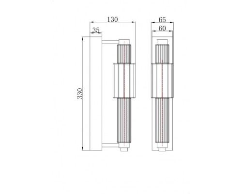 Бра Verticale MOD308WL-L9CG3K Maytoni