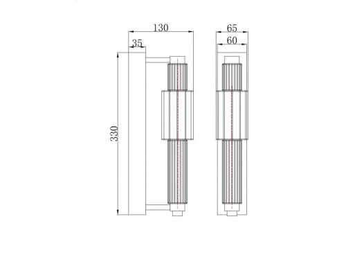 Бра Verticale MOD308WL-L9GR3K Maytoni Бра Verticale MOD308WL-L9GR3K Maytoni