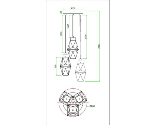 Подвесной светильник Coctail time MOD325PL-03G Maytoni Подвесной светильник Coctail time MOD325PL-03G Maytoni