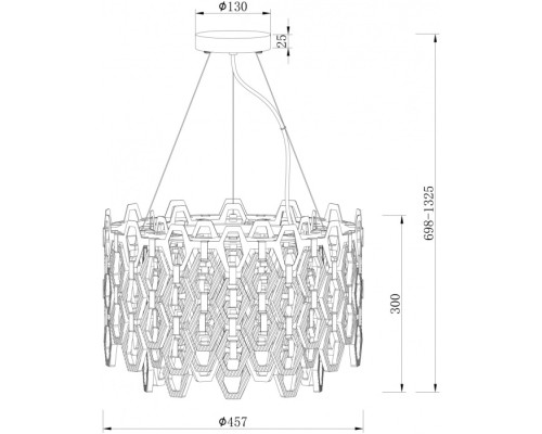Подвесная люстра Tissage MOD490PL-07G Maytoni Подвесная люстра Tissage MOD490PL-07G Maytoni