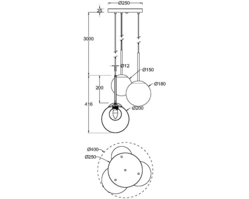 Подвесной светильник Basic form MOD521PL-03G Maytoni Подвесной светильник Basic form MOD521PL-03G Maytoni