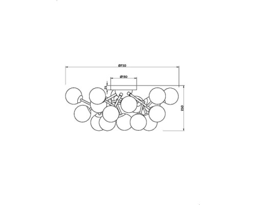 Потолочная люстра Dallas MOD545CL-20BS Maytoni Потолочная люстра Dallas MOD545CL-20BS Maytoni