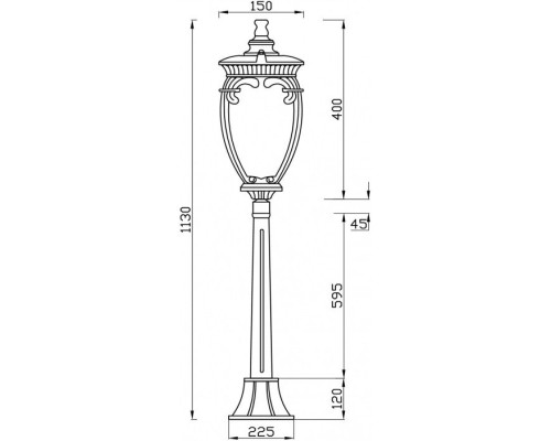 Наземный фонарь Fleur O414FL-01BZ1 Maytoni Наземный фонарь Fleur O414FL-01BZ1 Maytoni