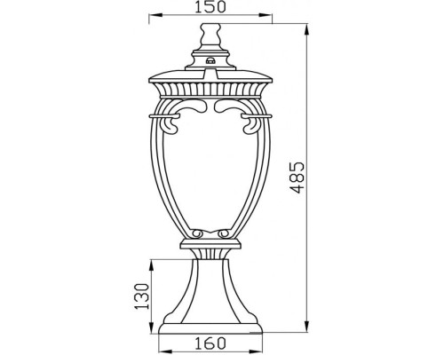Наземный фонарь Fleur O414FL-01BZ Maytoni Наземный фонарь Fleur O414FL-01BZ Maytoni