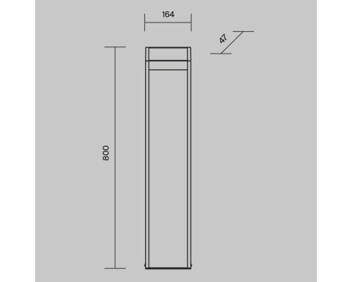 Наземный светильник Sten O444FL-L13GF3K2 Maytoni Наземный светильник Sten O444FL-L13GF3K2 Maytoni