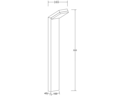Наземный светильник Paso O595FL-L12B3K Maytoni Наземный светильник Paso O595FL-L12B3K Maytoni