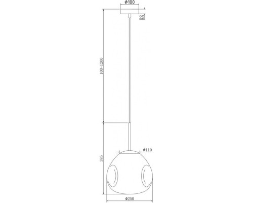 Подвесной светильник Mabell P014PL-01G Maytoni