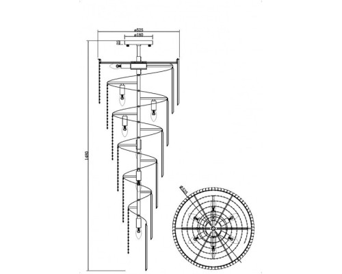 Потолочная люстра Louis RC005PL-12CH Maytoni Потолочная люстра Louis RC005PL-12CH Maytoni