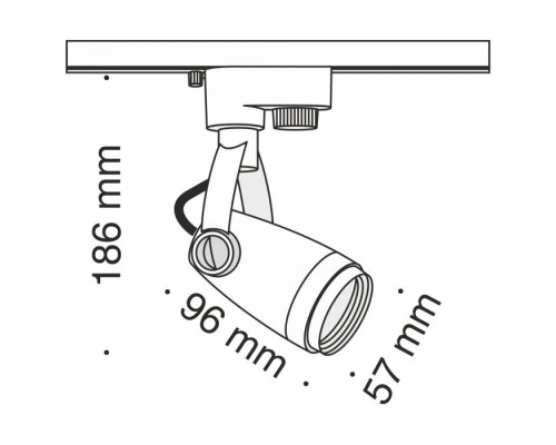 Трековый светильник Track lamps TR001-1-GU10-B Maytoni Трековый светильник Track lamps TR001-1-GU10-B Maytoni