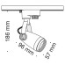 Трековый светильник Track lamps TR001-1-GU10-B Maytoni