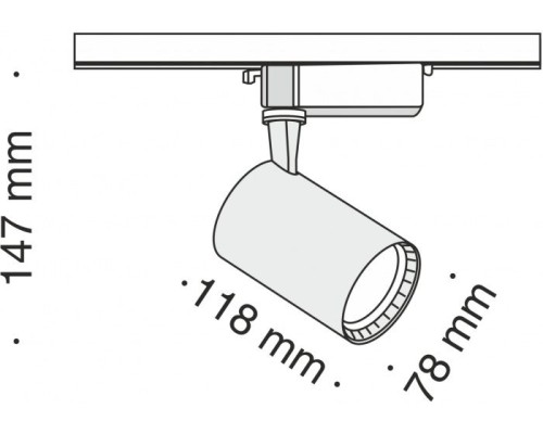 Трековый светильник Track lamps TR003-1-12W3K-B Maytoni Трековый светильник Track lamps TR003-1-12W3K-B Maytoni