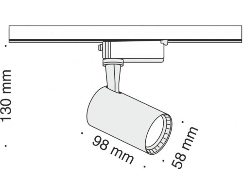 Трековый светильник Track lamps TR003-1-6W4K-B Maytoni Трековый светильник Track lamps TR003-1-6W4K-B Maytoni