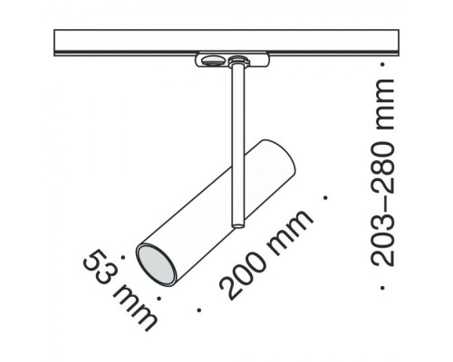 Трековый светильник Track lamps TR005-1-GU10-B Maytoni Трековый светильник Track lamps TR005-1-GU10-B Maytoni