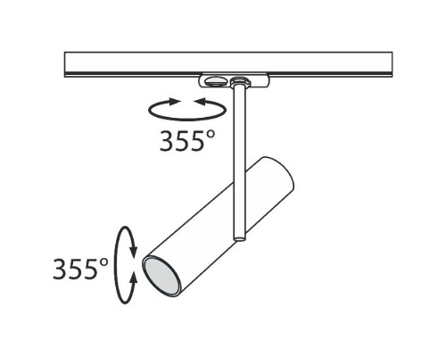 Трековый светильник Track lamps TR005-1-GU10-B Maytoni Трековый светильник Track lamps TR005-1-GU10-B Maytoni