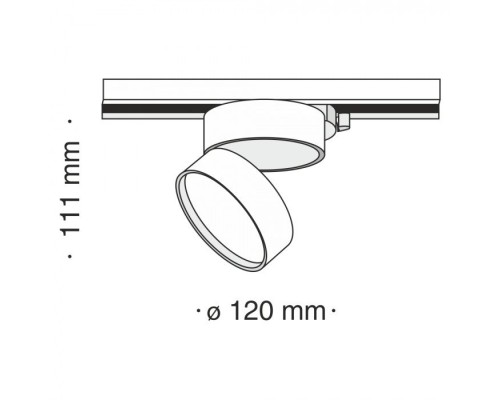 Трековый светильник Track lamps TR007-1-18W3K-B4K Maytoni Трековый светильник Track lamps TR007-1-18W3K-B4K Maytoni