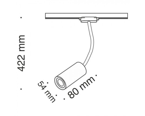 Трековый светильник Track lamps TR010-1-GU10-W Maytoni Трековый светильник Track lamps TR010-1-GU10-W Maytoni