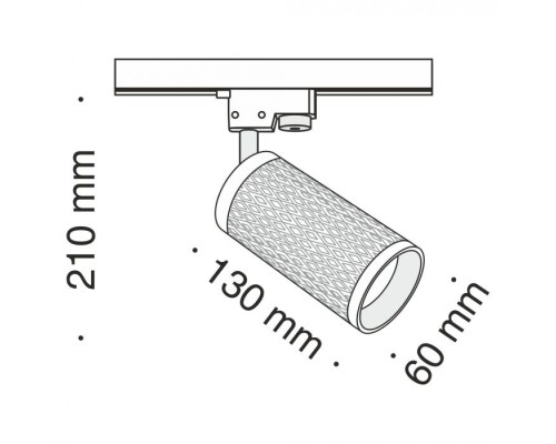 Трековый светильник Track lamps TR011-1-GU10-G Maytoni Трековый светильник Track lamps TR011-1-GU10-G Maytoni