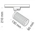 Трековый светильник Track lamps TR011-1-GU10-G Maytoni