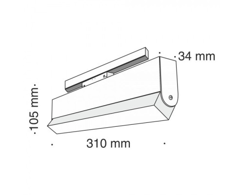 Трековый светильник Track lamps TR013-2-20W4K-B Maytoni Трековый светильник Track lamps TR013-2-20W4K-B Maytoni