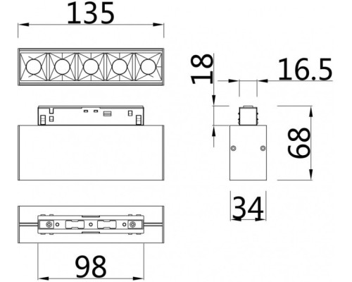 Трековый светильник Points TR014-2-10W3K-W Maytoni Трековый светильник Points TR014-2-10W3K-W Maytoni